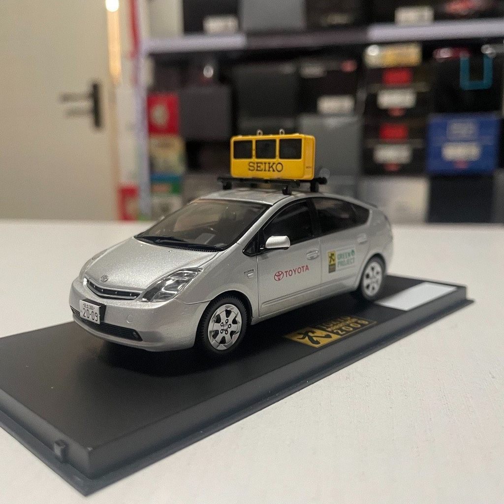 1: 43 Jingshang MonoX TOYOTA TOYOTA Prius Tokyo Marathon Guide Car Model