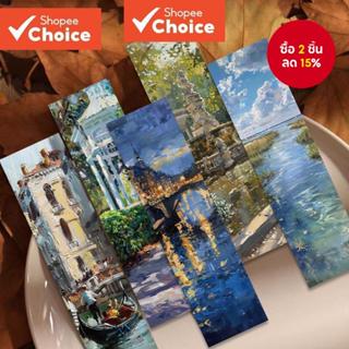 30PCS ภาพวาดสีน้ํามันภูมิทัศน์ Bookma rks อ่านหน้าหนังสือ Ma…