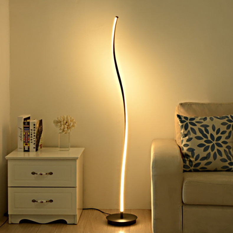 Modern Minimalist Living Room Bedroom Bedside Table Lamp Study Floor Lamp Intelligent Dimming  LED F