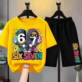 [COD] New!!!**Peipeiqi kidsเสื้อยืดเด็ก 67 ลวดลายพิมพ์ เสื้อยืดเด็ก ชุดสูทเด็กผู้ชาย ชุดลำลอง 2 ชิ้น แฟชั่น สำหรับเด็กช