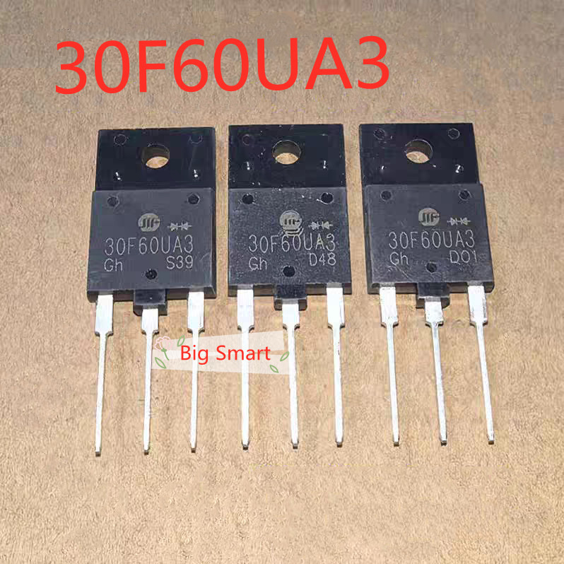 2 ชิ้น 5 ชิ้น 30F60UA3 ไดโอดการกู้คืนอย่างรวดเร็ว 30A/600V TO-3PF ทรานซิสเตอร์