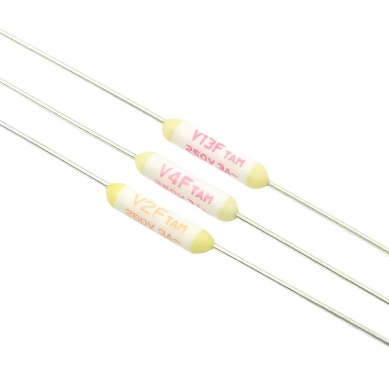 5pcs ความร้อนฟิวส์ TF 102 127 133 องศา V2F V4F V13F ประเภท Axial Lead Links 102C 127C 133C 3A 250V/4