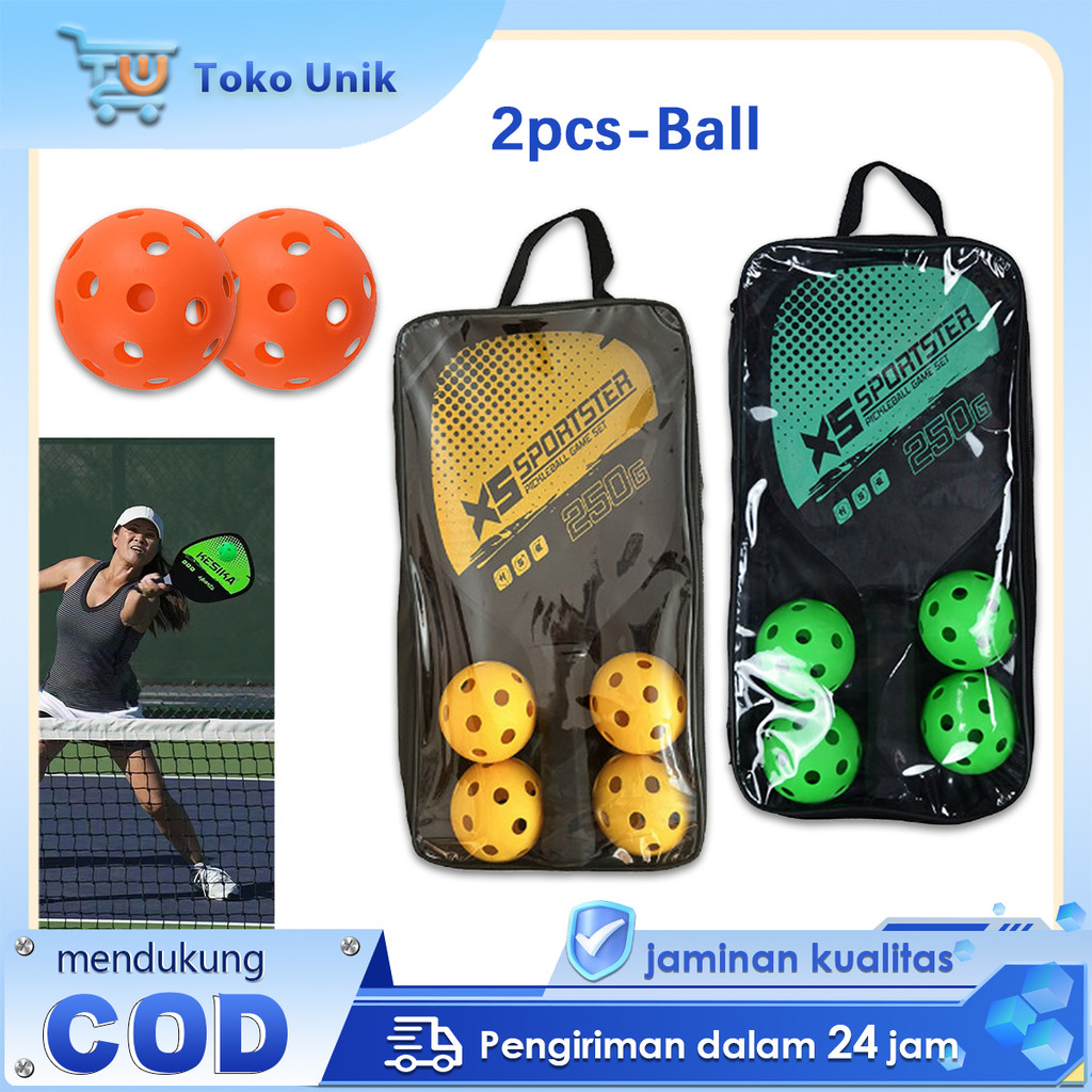 ชุดไม้แบดมินตัน Pickleball/ 2 ไม้ 4 ลูก/ Original Padle/ Padel Gear/Padel Bat/ Padle Stick/ Premium 