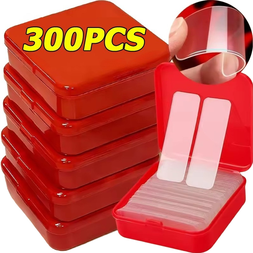 60/180/300ชิ้น โปร่งใส ไร้ร่องรอย สติ๊กเกอร์สองด้าน / เทปพีวีซีกาวที่แข็งแกร่ง