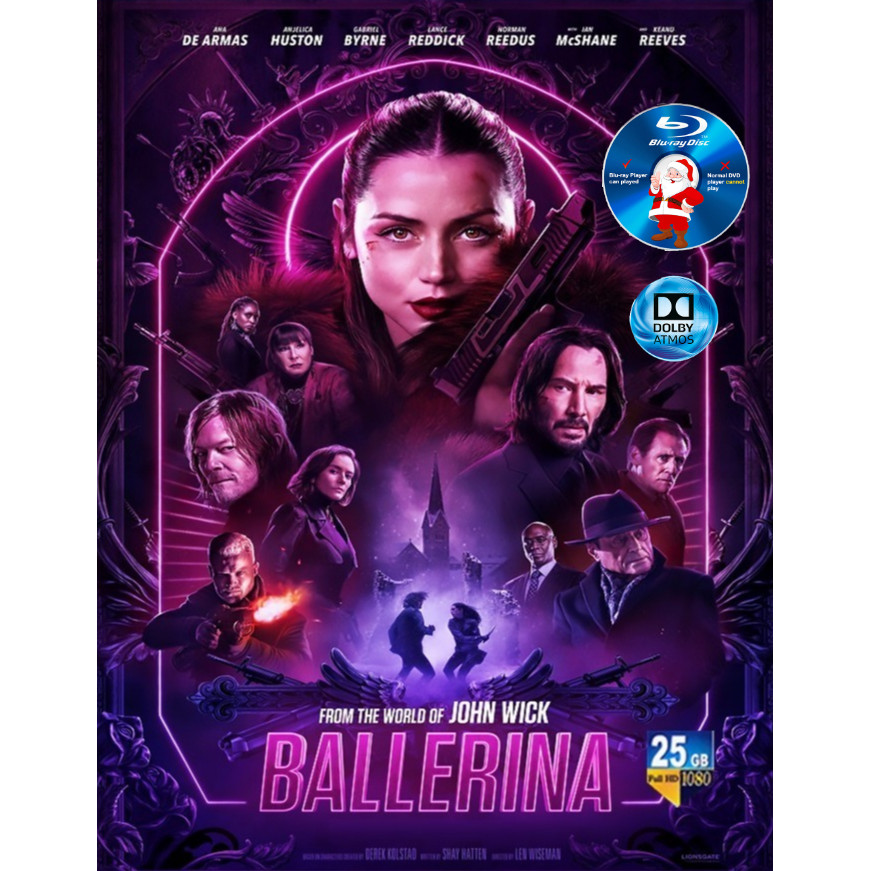 E-BLURAY ตั้งแต่โลกของ John Wick: Ballerina 2025 ATMOS TRUE-HD 7.1 Ana de Armas Keanu Reeves ENGLISH