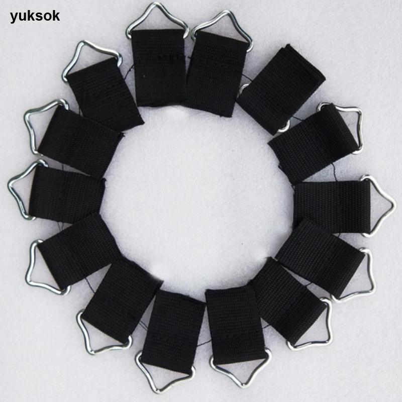 Yuksk 10x สามเหลี่ยมเหล็ก V-ring สำหรับแทรมโพลีน และ fixation mat bags