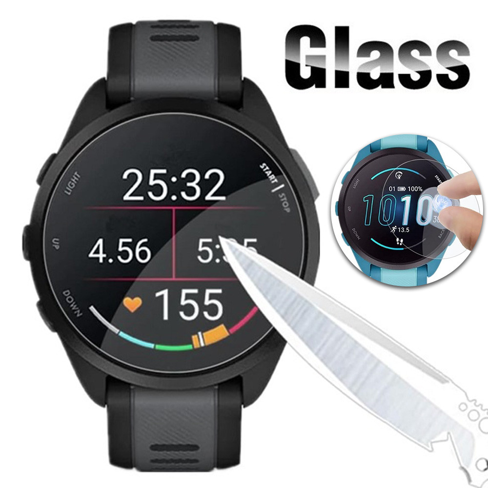 กระจกนิรภัย / ฟิล์ม TPU แบบนุ่มสําหรับผู้เบิกทาง Garmin 165/165 ผู้เบิกทาง 55/Forerunner 158 ตัวป้อง