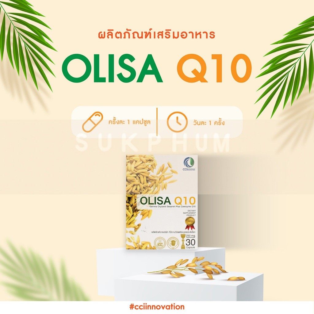 ราคาพิเศษ OLISA Q10 โอลิซา คิวเท็น - ราคาพิเศษ หลอดเลือด หัวใจ สารสกัดจากจมูกข้าวใน - รูปที่ 5