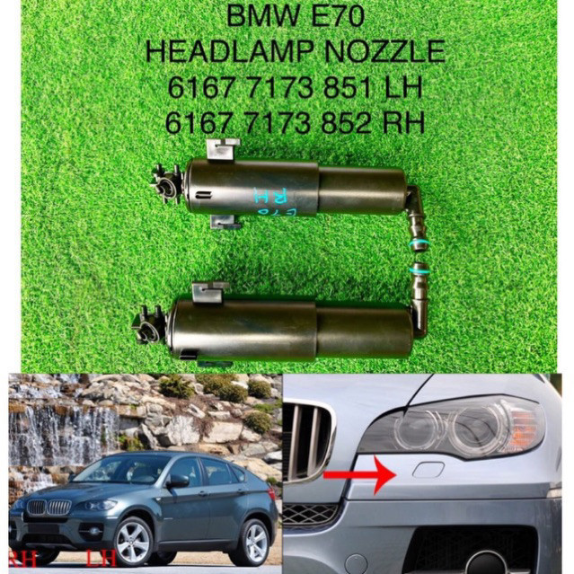 BMW E70 X5 35i HEADLAMP NOZZLE(PRICE สําหรับ 1)ชิ้นส่วนรถยนต์ ของแต่งรถ