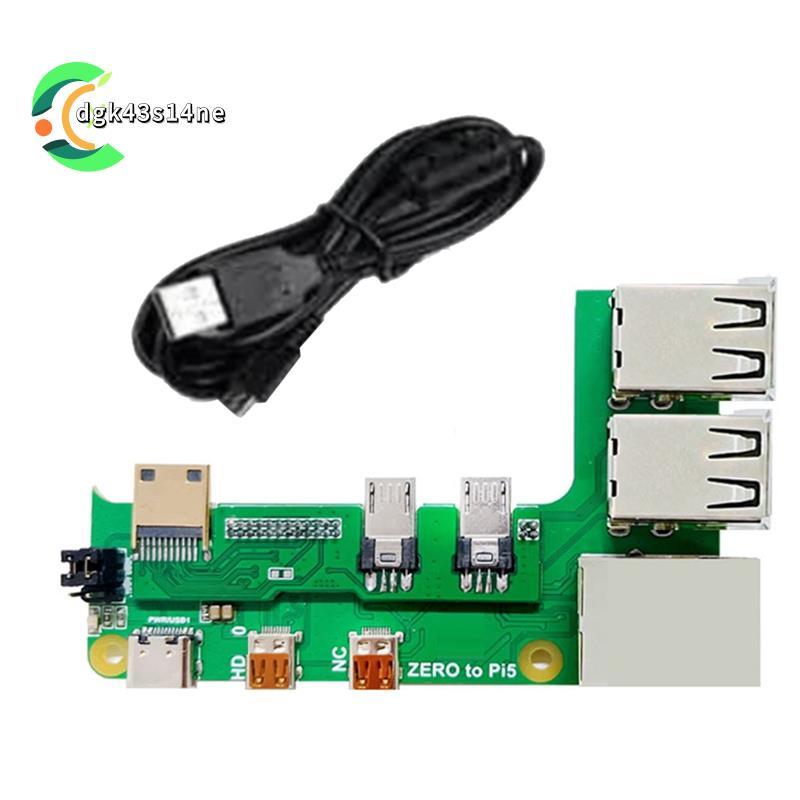 [ขายร้อน D4]สําหรับบอร์ดขยาย Zero 2W ถึง PI5 พร้อมสายเคเบิล Zero ถึง Pi5 อะแดปเตอร์อินเทอร์เฟซ PCB