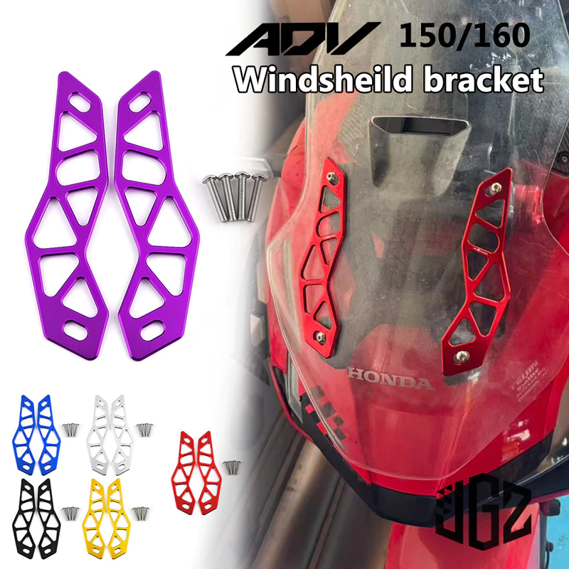 ขายึดชิวหน้า For HONDA ADV 150 ADV 160 FULL CNC WINDSHIELD GARNISH