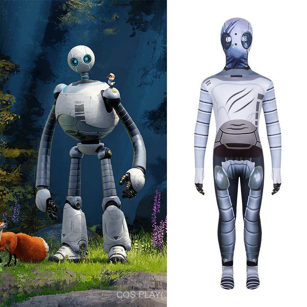 [รูปแบบใหม่ขายร้อน] The Wild Robot The Wild Robot cos บอดี้สูทหุ่นยนต์ Rose คอสเพลย์เด็กผู้ใหญ่บอดี้สูท