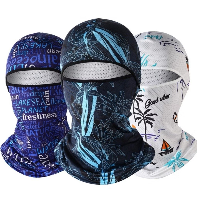 JIE HOME หมวกโม่งกันแดด โม่งคลุมหัว หน้ากากปั่นจักรยานสุดโปร่ง กันยูวี ใส่สบาย ระบายอากาศดี อุปกรณ์ปั่นจักรยาน - รูปที่ 2