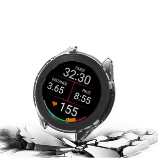 กรณี TPU โปร่งใส for Garmin Forerunner 165 / 165 Music for เปลือกป้องกันหน้าจออ่อนฝาครอบกันชน for Garmin Forerunner 165