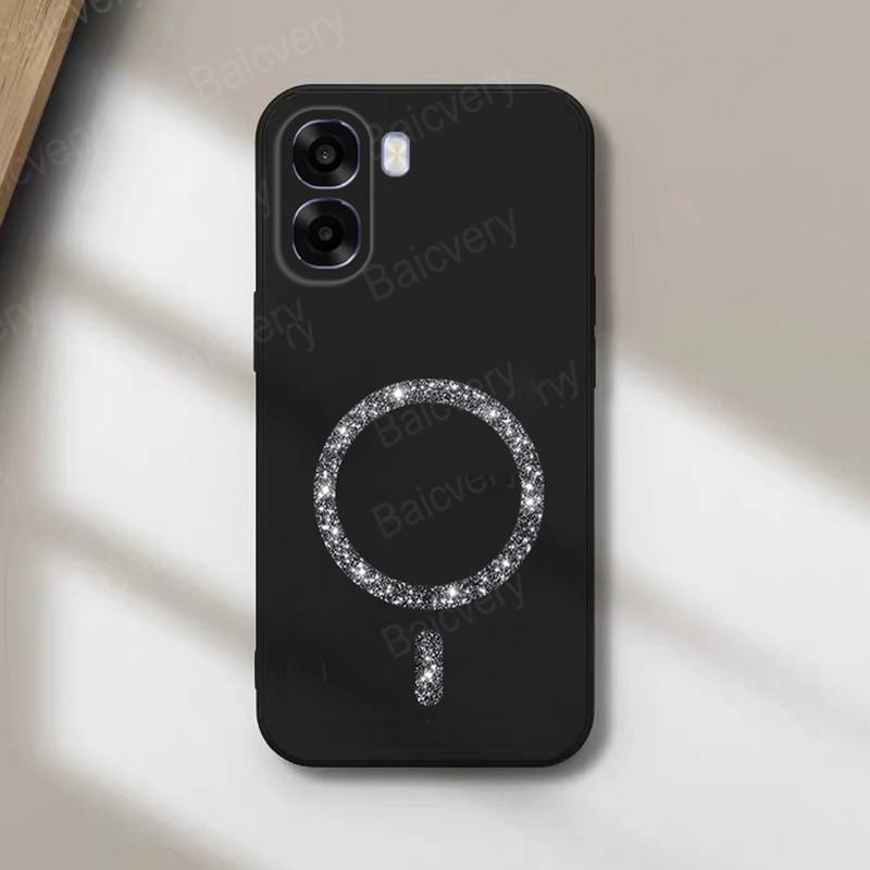 เคสโทรศัพท์ด้านหลังสําหรับ OPPO A6X 4G CPH2819 เคสโทรศัพท์กันกระแทกสําหรับ A6X 5G พร้อมสติกเกอร์ชาร์