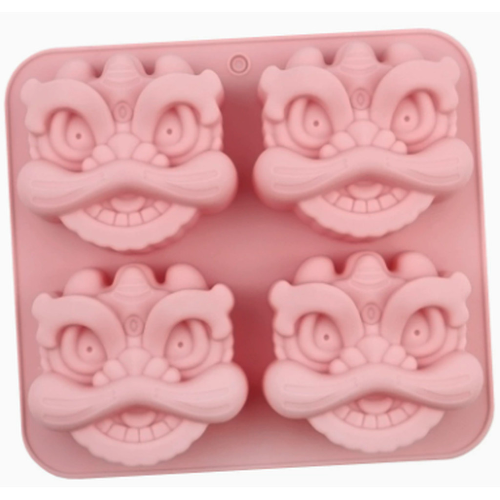 แม่พิมพ์สิงโตมงคล ซิลิโคน ฟู้ดเกรด สำหรับทำวุ้น ทำขนม ลายนูนลึก