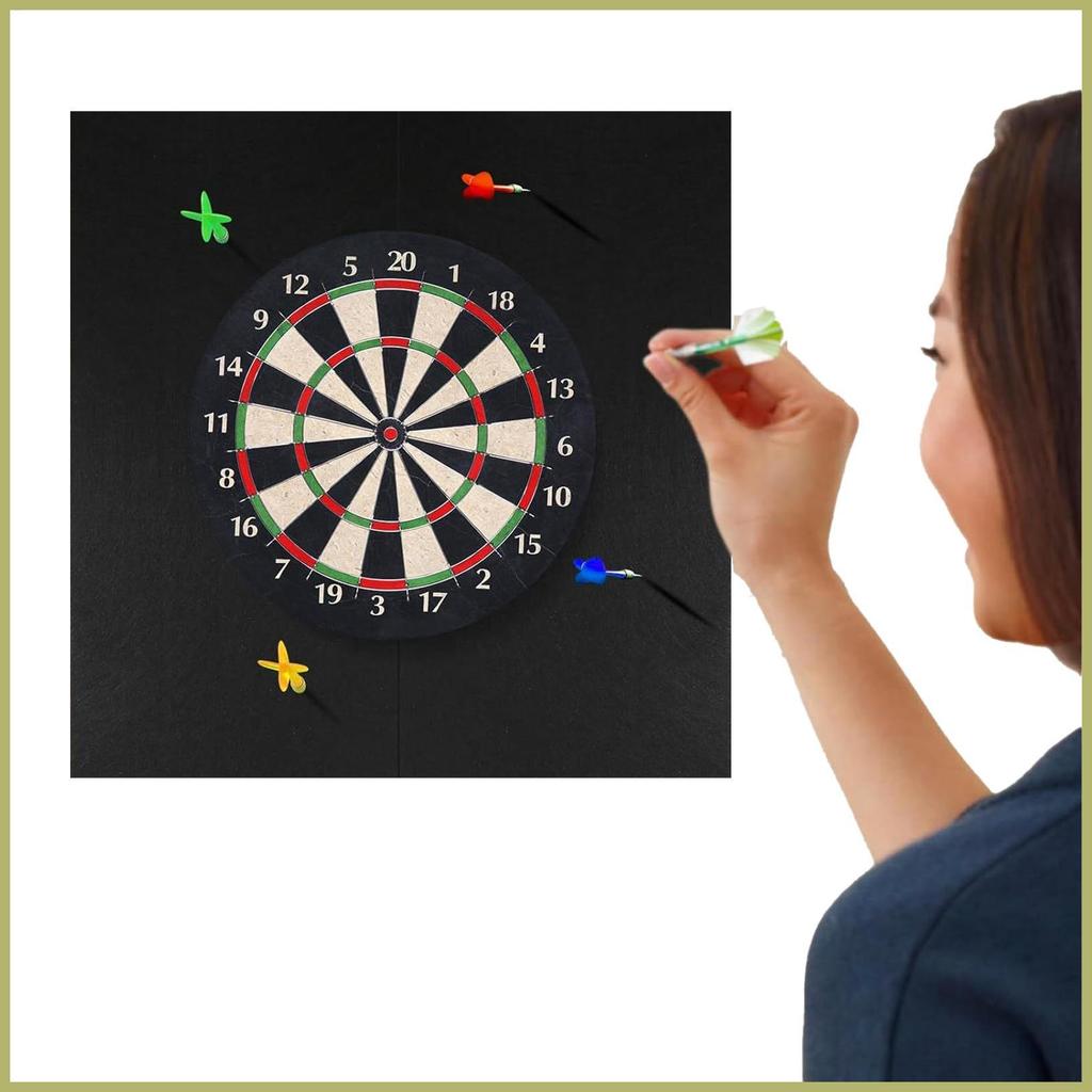 Dart Board Backing Wall Protector Dart Board อุปกรณ์เสริม Heavy-Duty Professional Mat ป้องกันสีดําสํ