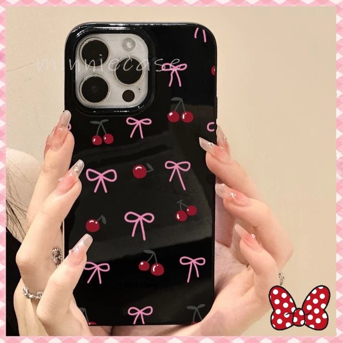 สำหรับ iPhone 17 Pro Max เคส ไอโฟน สีดำมันTPUซอฟท์เคส กันกระแทกกล้องป้องกัน โบว์ดอกไม้ เข้ากันได้กับ 11 14 13 12 Pro ราคา ถูกที่สุด ดีลบีเคเค แกลเลอรีภาพที่ 4