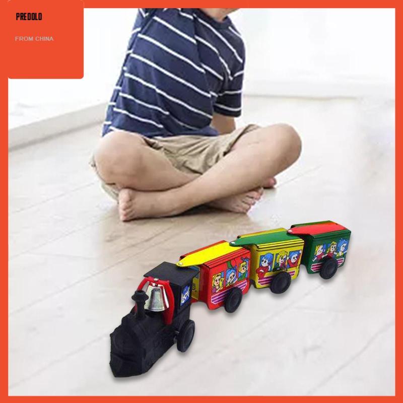 [Predolo] Clockwork Train Model Toy Windup Train Toy for Cafe ร้านอาหาร Study Room