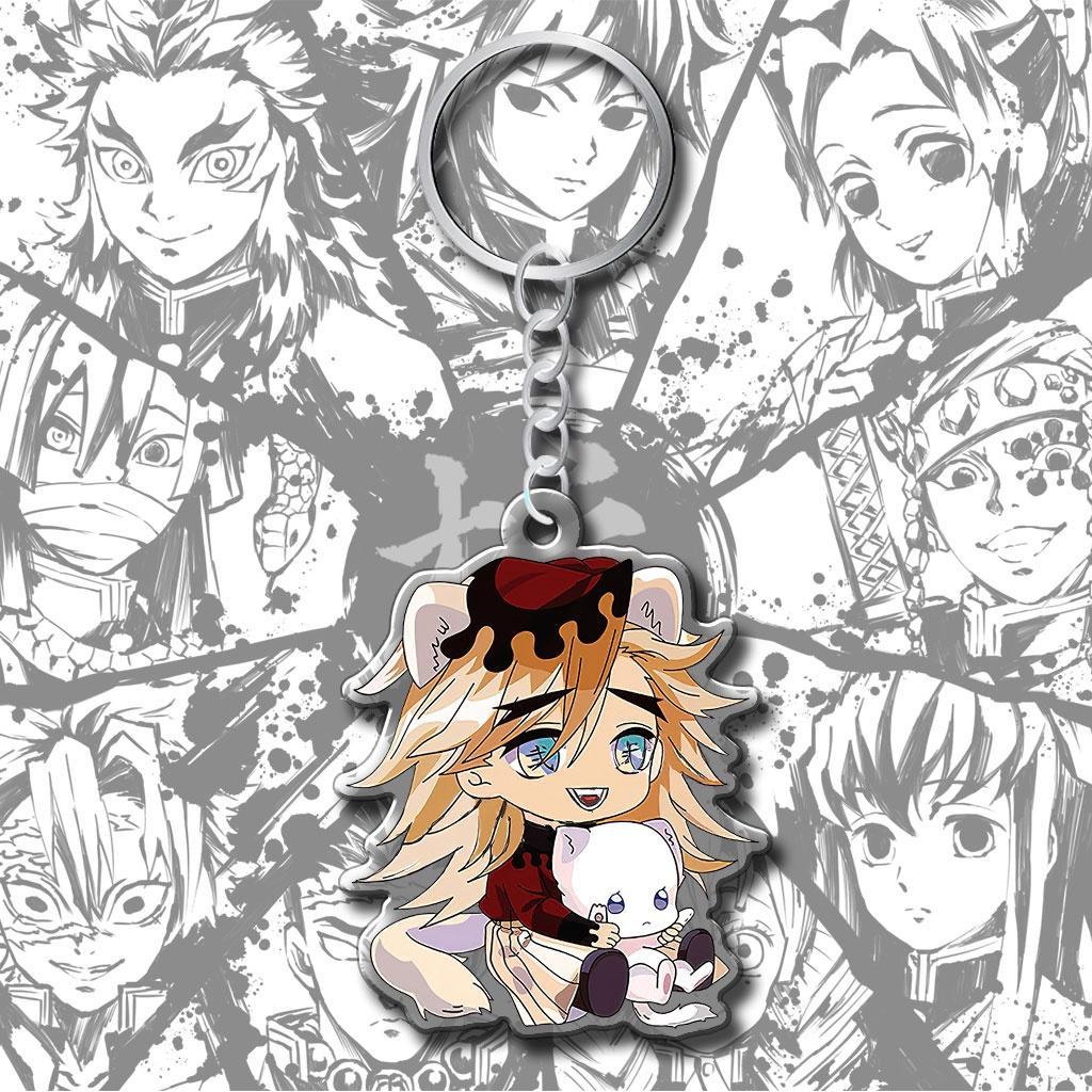 Douma Chibi Kimetsu ไม่มี Yaiba พวงกุญแจอะนิเมะมังงะของขวัญสําหรับคู่รักเพื่อนครอบครัวผู้หญิง