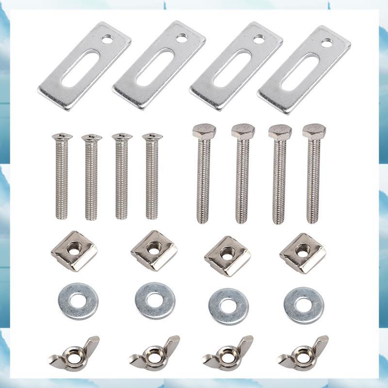[WFSB] 4 แพ็ค T-Track Clamp,Mini T Track Hold Down Clamps Kit ใช้งานร่วมกับ 3018-PRO,3018-PROVer,181