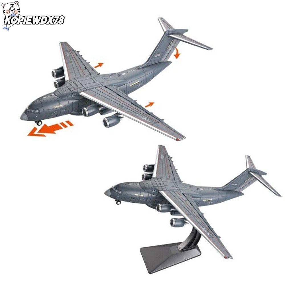 KOPIEWDX78MN เครื่องบินขนส่งรุ่น, TU-160 Y-20 Bomber คุณภาพสูงรายละเอียด 1:100 Scale Attack Aircraft Building Blocks ชุดเด็กของขวัญ