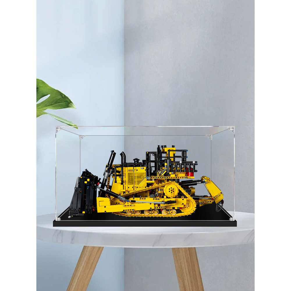 [กล่องแสดงโปร่งใส] แมวควบคุมแอพ ® Bulldozer กล่องแสดงอะคริลิคเหมาะสําหรับ Lego 42131 กล่องป้องกันฝุ่
