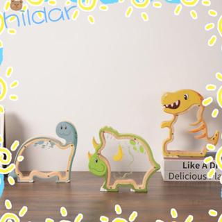 กล่องเก็บเหรียญ HLAR Triceratops, กระปุกออมสินไดโนเสาร์ไม้นํ…