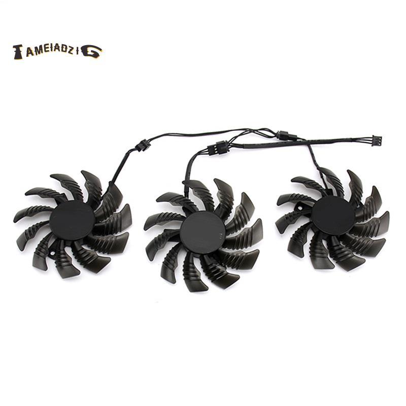 [คุณภาพ T]3PCS 75MM PLD08010S12H 3PIN GTX970 GPU FAN สําหรับ GV-N970WF3OC-4GD GTX970 กราฟิกการ์ดพัดล