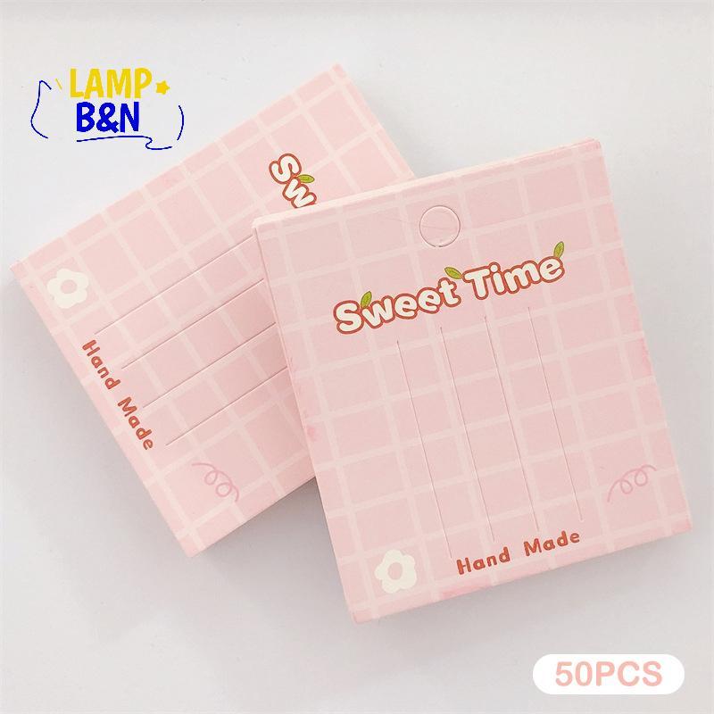 [B&N] 50PCS กิ๊บติดผมการ์ดตกแต่งผม Paaging การ์ดกระดาษการ์ดสําหรับผม Barrettes อุปกรณ์เสริมจอแสดงผลและจัดระเบียบ [ใหม่]