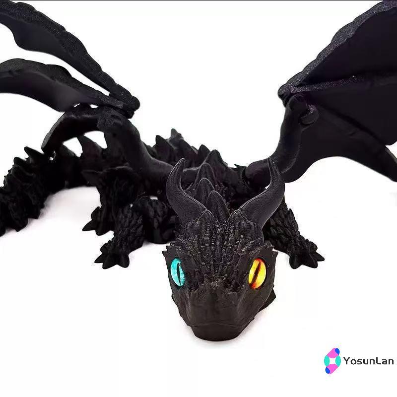 YosunLan] 1 ชิ้นมังกรประกบ Fidget Dragons เครื่องประดับเดสก์ท็อปใหม่ 3D พิมพ์ Wyvern Dragon มีปีกจําลองรุ่นของขวัญใหม่ ราคา ถูกที่สุด ดีลบีเคเค แกลเลอรีภาพที่ 5