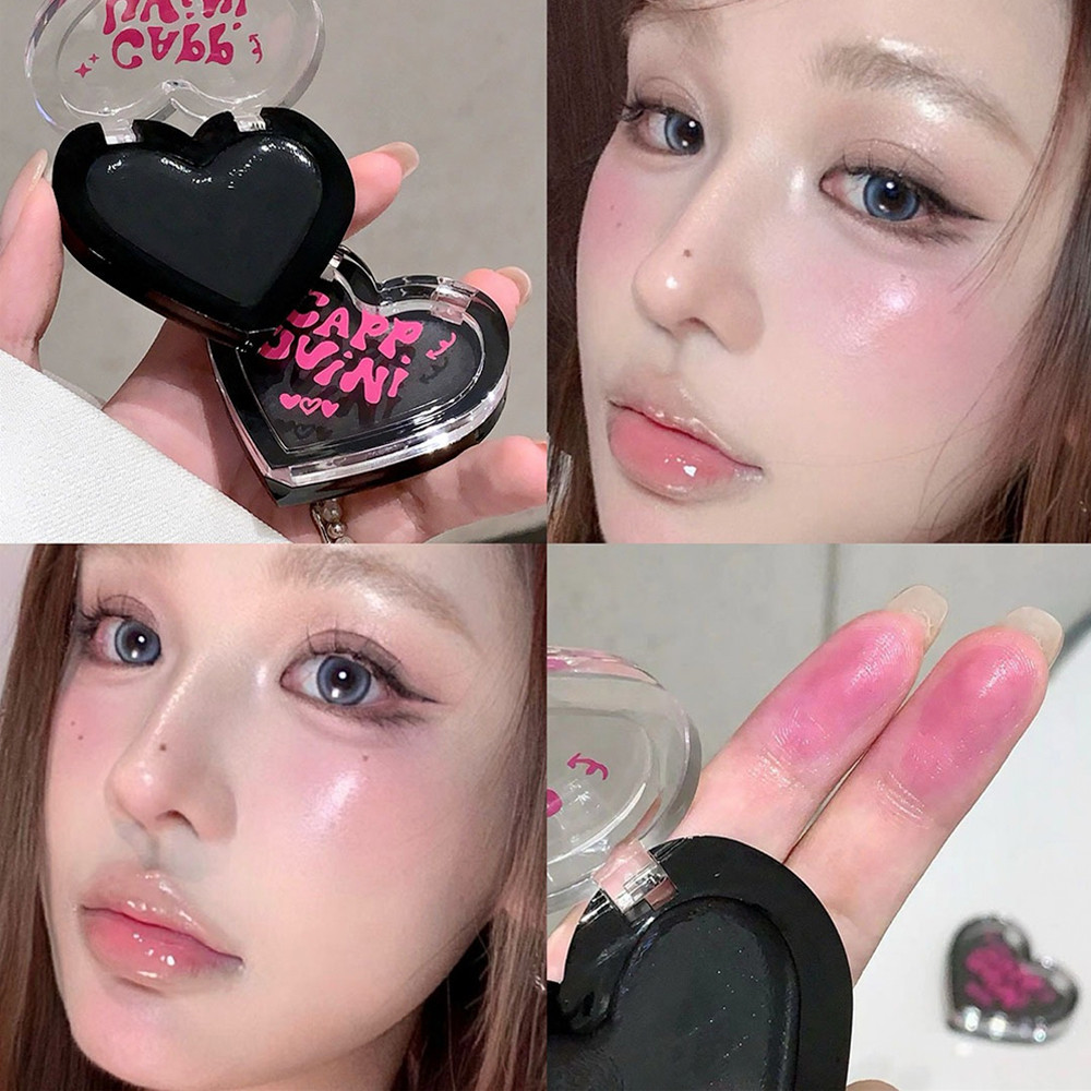 Cappuvini Laglace Blush Love Black Elf Warm Change Jelly Blush ไม่ซีดจางง่าย คงความงามตามธรรมชาติของ