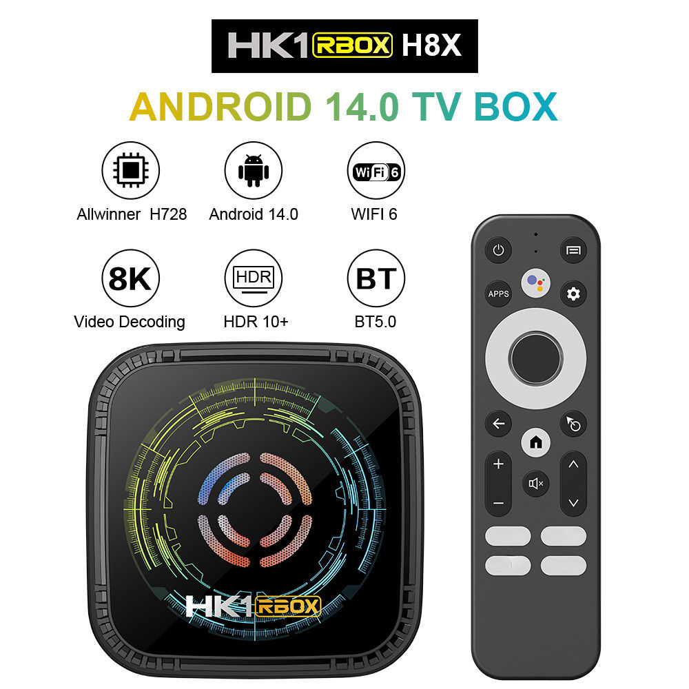 Hk1 h8x Quanzhi h728 กล่องทีวี กล่องทีวี เกมคอนโซล พัดลมในตัว เครื่องเล่น HD