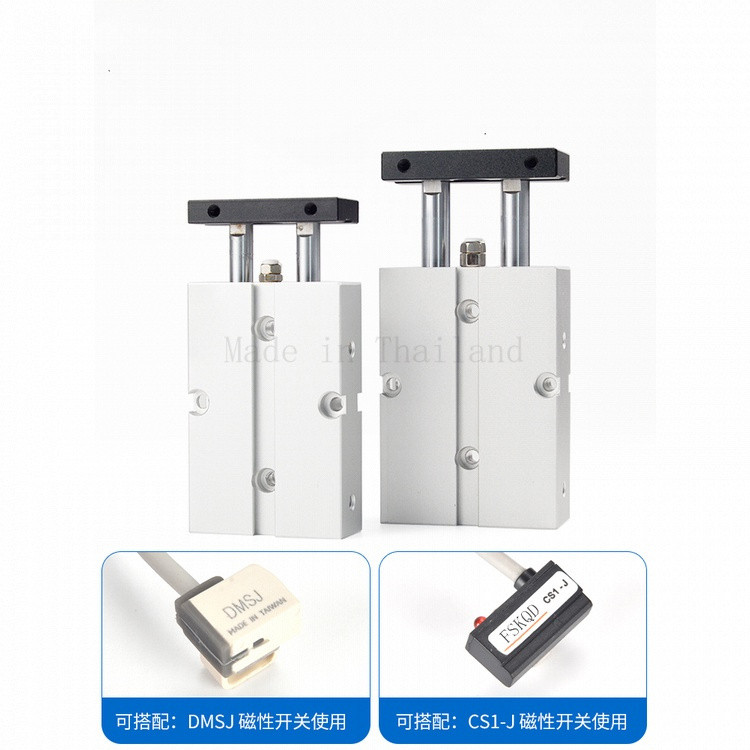 Tn กระบอกนิวเมติก แกนคู่ ขนาดเล็ก TN20 * 10 16 20 25 32 40 50-10 20 30 75 TN25*125S  TN25*450S