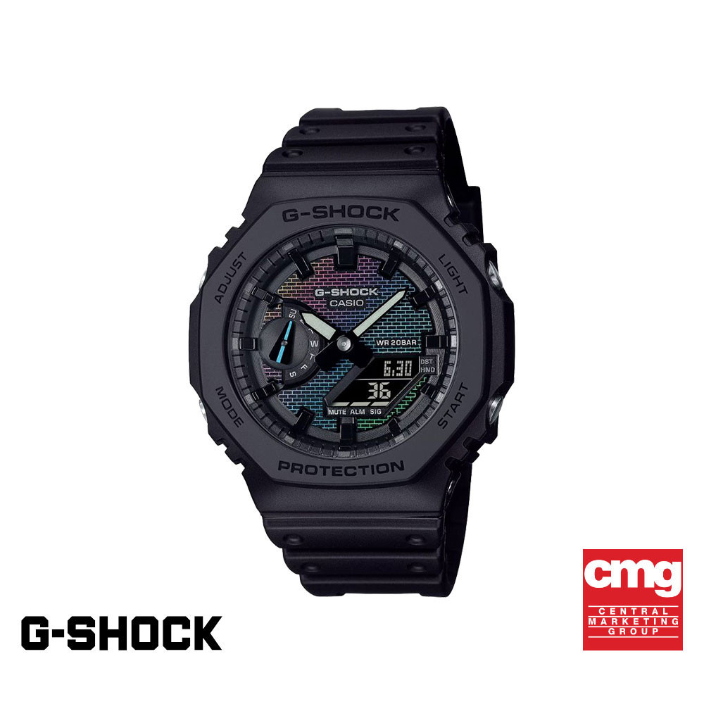CASIO นาฬิกาข้อมือผู้ชาย G-SHOCK รุ่น GA-2100RW-1ADR สายเรซิน สีดำ
