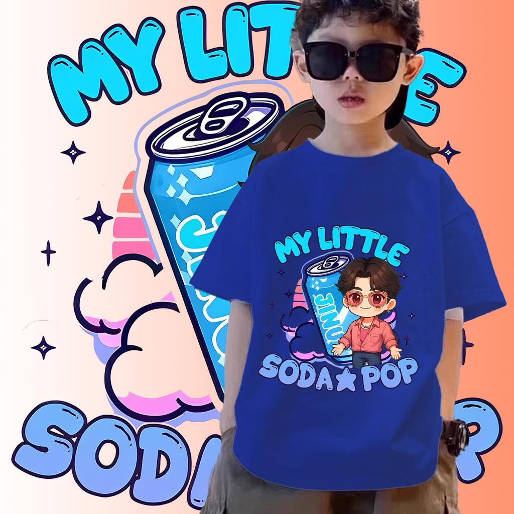 เสื้อยืดเด็ก ขนาดใหญ่ SAJA Soda Pop K-Pop Devil 8 สี JINU