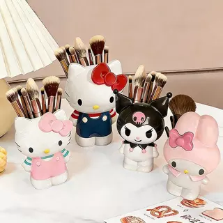 [TH stock]ที่ใส่ปากกาแมวน่ารัก, กล่องดินสอโบว์กระต่าย, กล่องเครื่องเขียนรูปแมว, ที่ใส่แปรงแต่งหน้าที่บ้าน