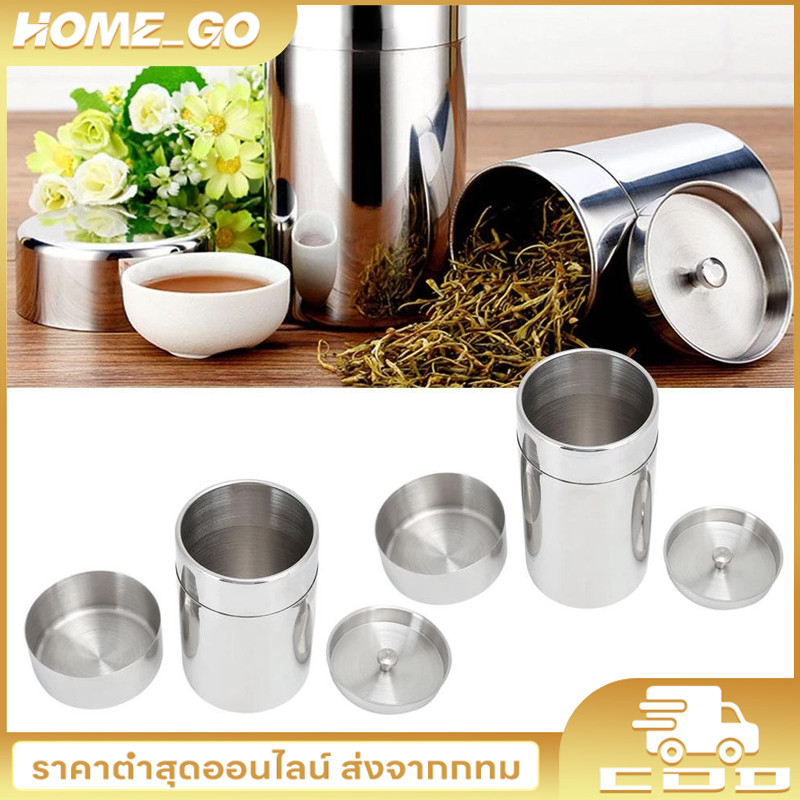 ดีบุกชา, โถชากันความชื้นสแตนเลส, คุณภาพ Hiqh 550mlml กล่องเก็บของความจุขนาดใหญ่สําหรับบ้านและการเดินทาง