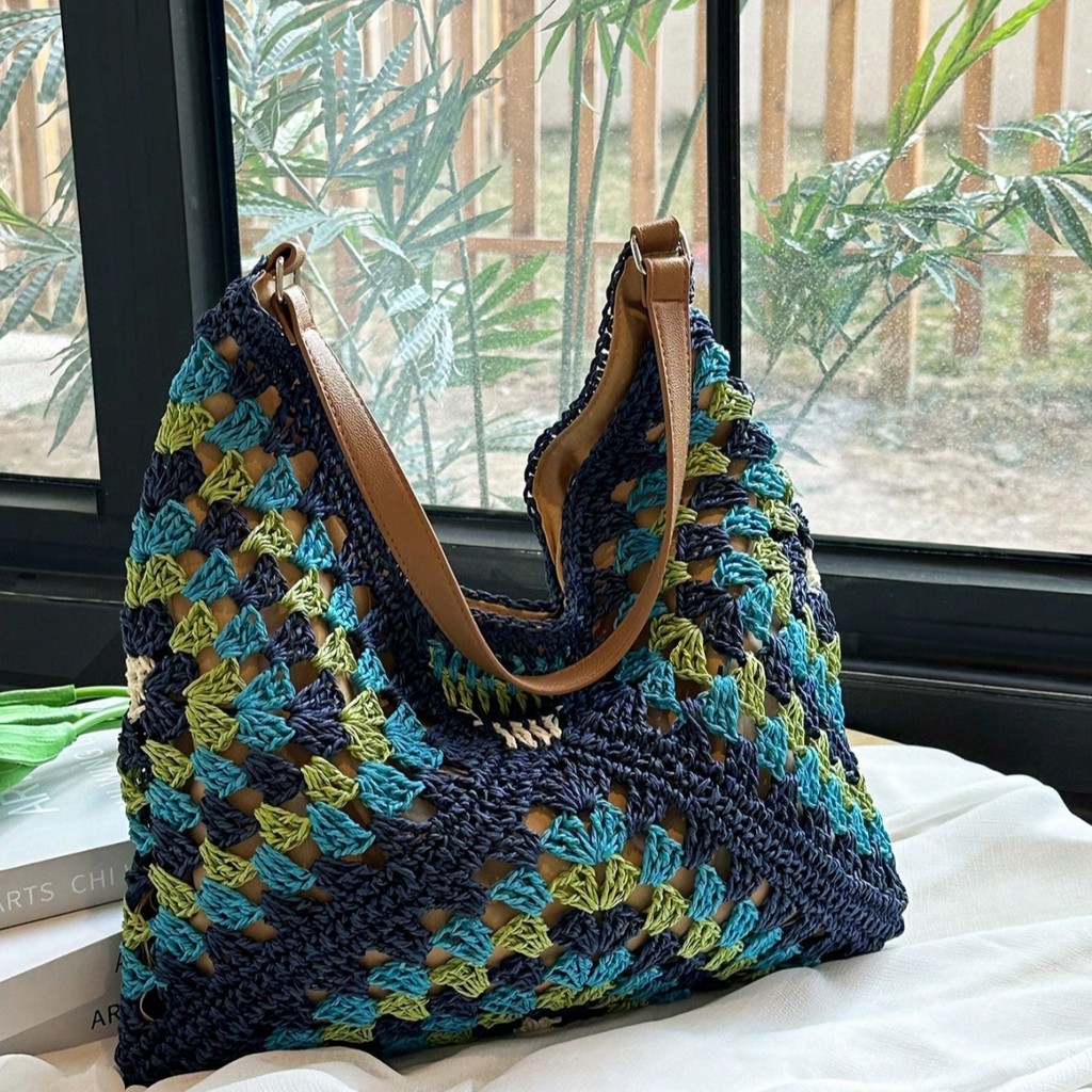 New Vacation Straw Bag All-Match Commuter Shoulder Tote Bag