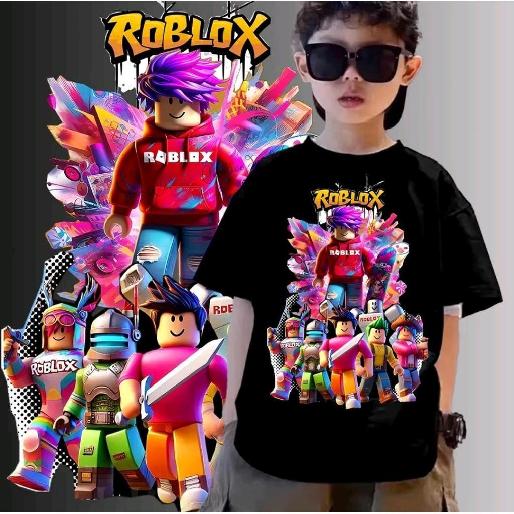 ROBLOX 230gms ลำลอง แขนสั้น ดีไซน์ สบาย ทันสมัย บุคลิก ใส่ ท๊อป-017
