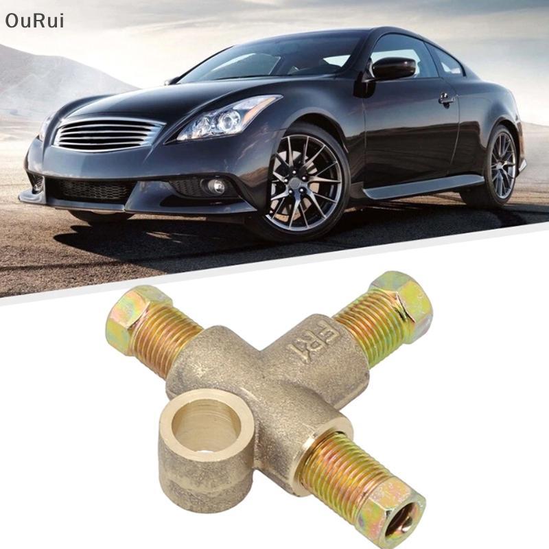 [B&C] อุปกรณ์เบรก 10 มม. 3 Way Brake T Piece Tee W/ 3 Male Short Nuts Union Metric M10 3/16" สายเบรค