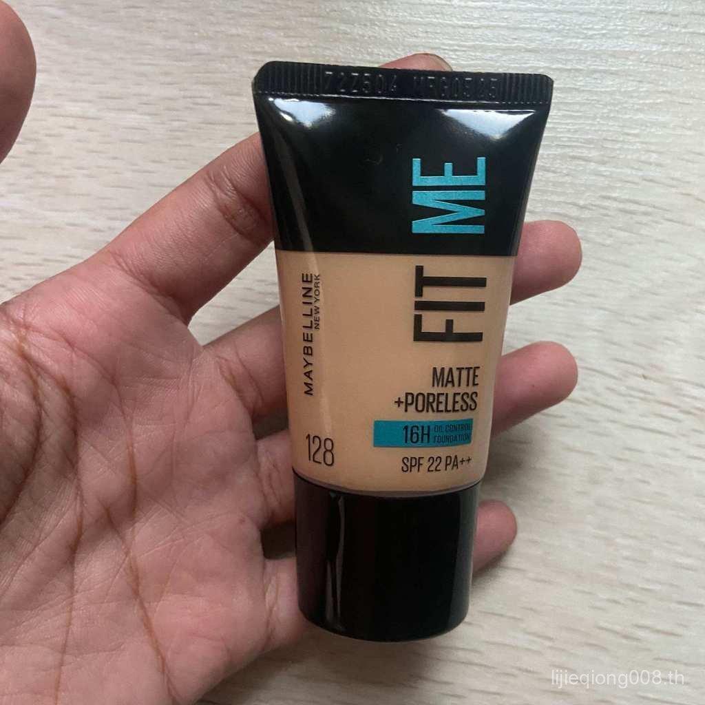 เบอร์ 128 ขนาด 18 มล. รองพื้น Maybelline Fit Me Matte & Poreless ให้ควบคุมความมันยาวนาน ให้ผิวเรียบเ