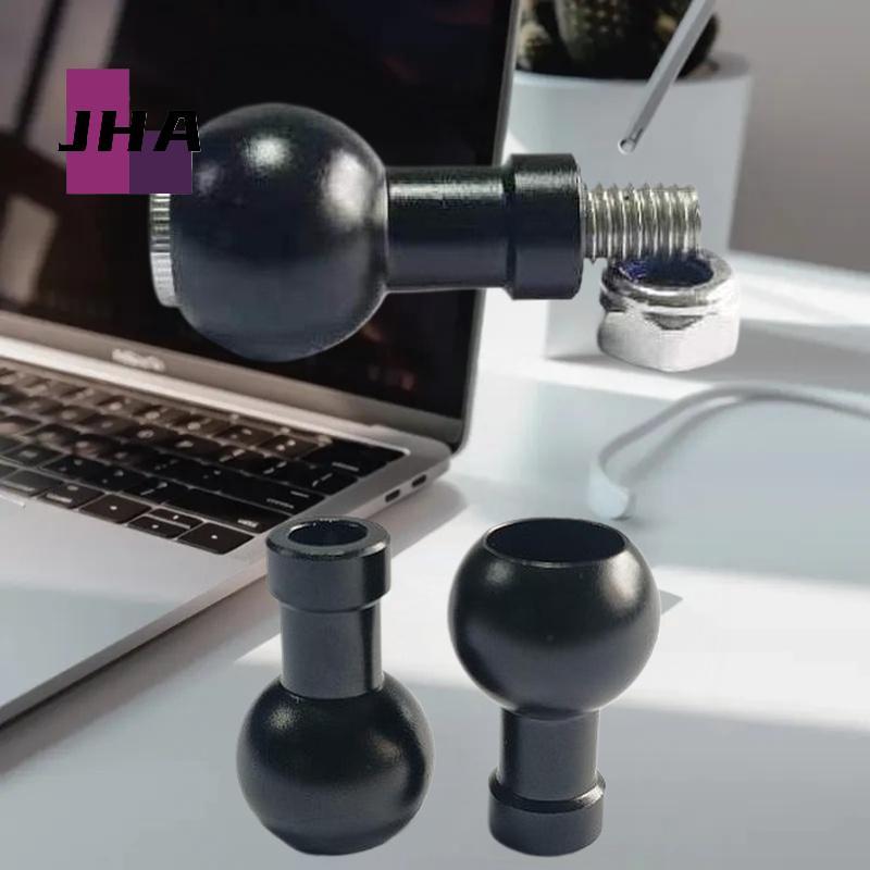 [JHA] 1 ชิ้นรถจักรยานยนต์ Sport Camera Mount Connector 17 มม./25.4 มม.หัวบอลถึง M6 M8 M10 สกรู Braet Connector สําหรับกล้องใหม่