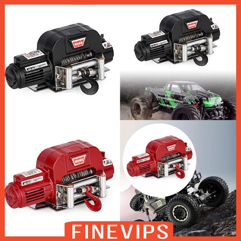 [Finevips] รถโมเดล Winch RC รถ Winch มินิไฟฟ้าโลหะ Winch อุปกรณ์เสริม RC Winch ของเล่นจําลองอุปกรณ์โ