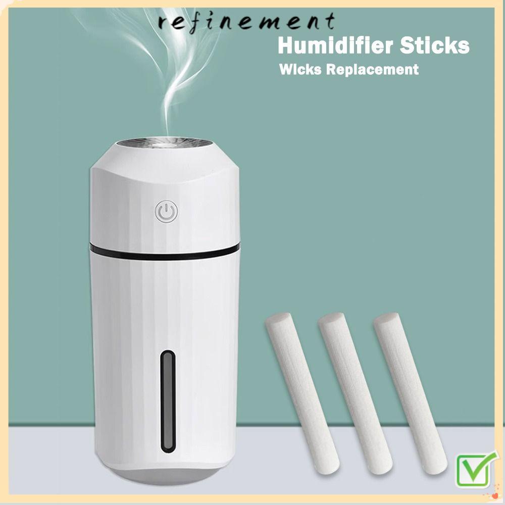 REFINEMENT 50PCS Humidifier Sticks, 8 มม.ฟองน้ํา Stick Filter Refill Sticks,กรอง Core Cotton วัสดุ U