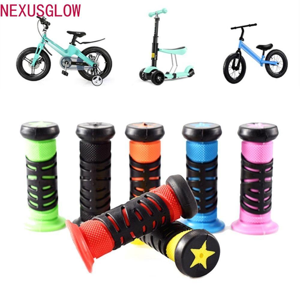NEXUSGLOW ปลอกแฮนด์สำหรับจักรยานและรถสามล้อสกู๊ตเตอร์เด็ก มีแถบจับยางแบบAnti-Slip ใช้ได้ทั้งมือจับและฝาครอบแฮนด์