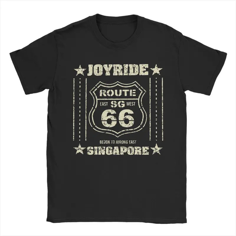 เสื้อยืด Leisure RT66SG D03B2 แบบยูนิเซ็กส์ คอกลม แขนสั้น ลาย Route 66 Mother Road สไตล์อเมริกันคลาส