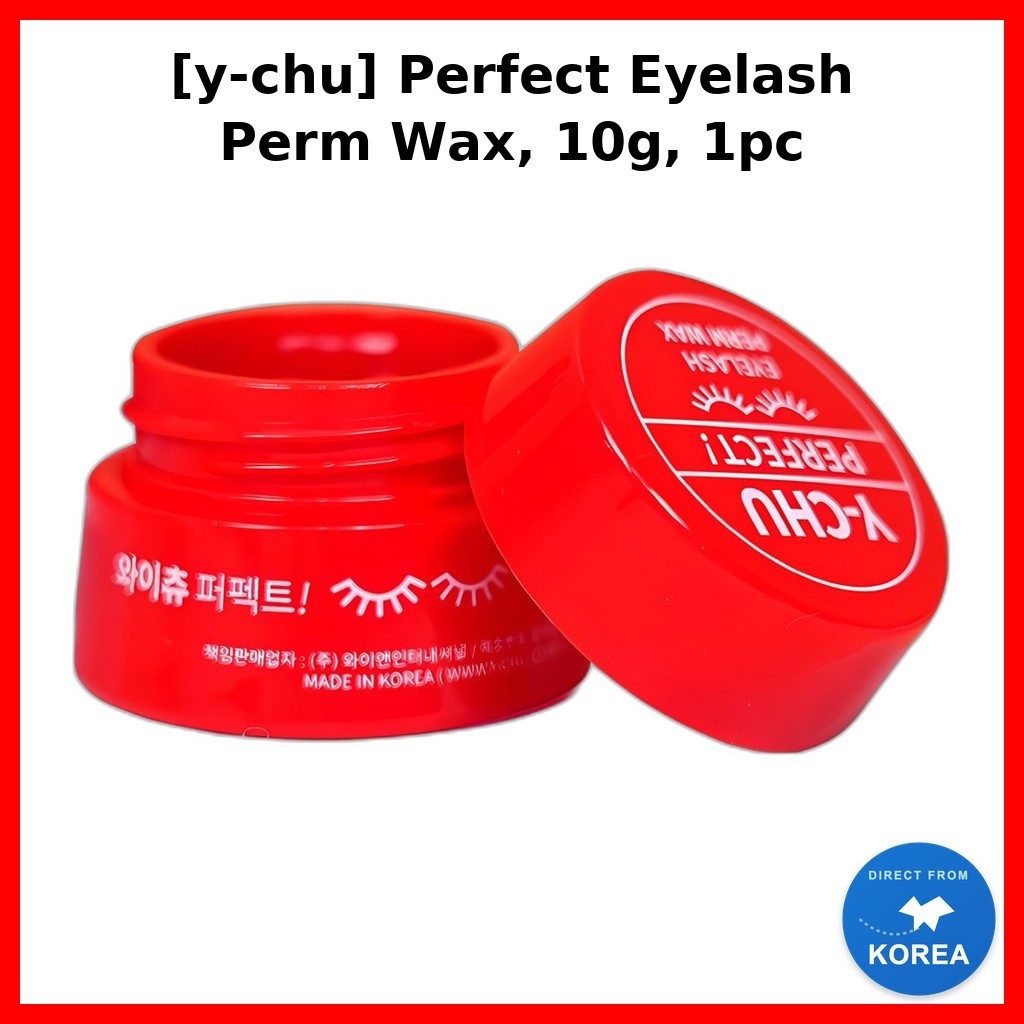 [y-chu] Perfect Eyelash Perm Wax, 10g, 1 ชิ้น / แว็กซ์ดัดขนตาเกาหลี / ถือที่เชื่อถือได้ / ของแท้ 100