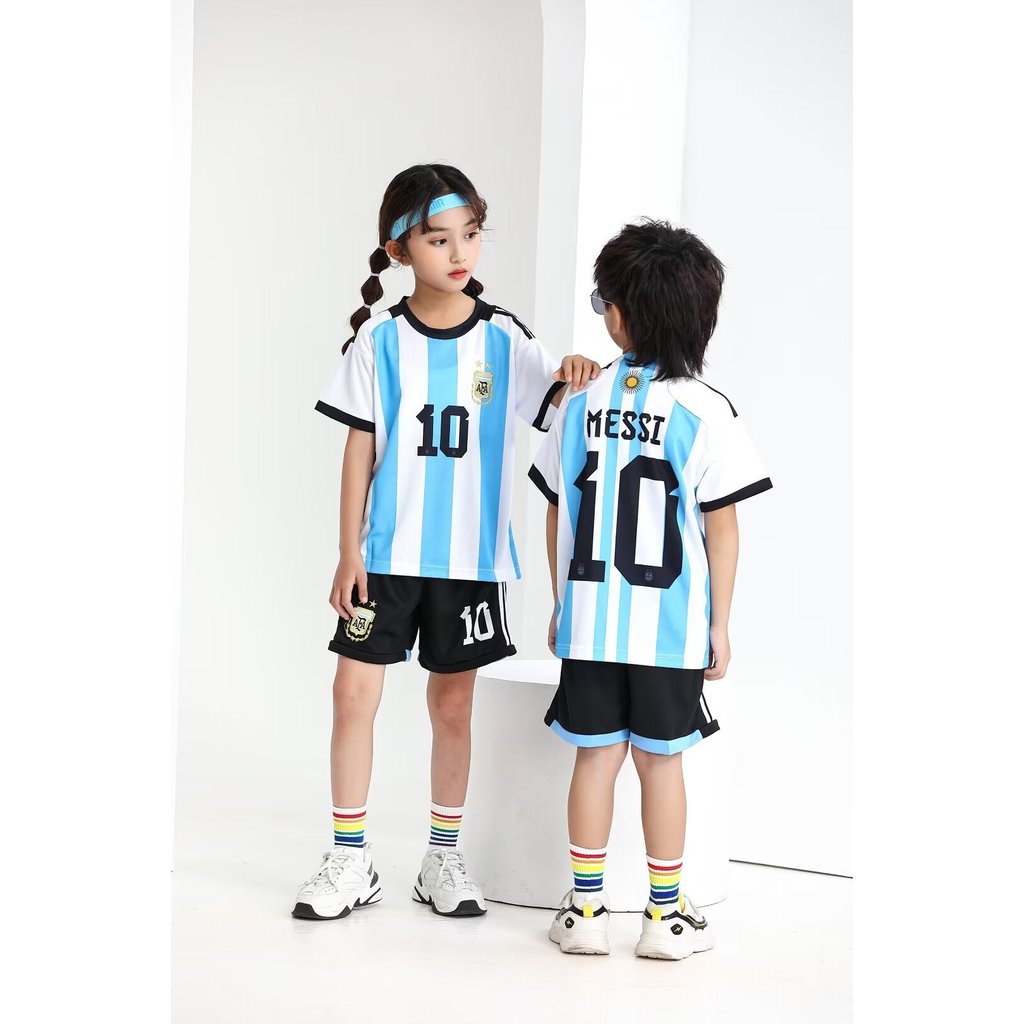 ชุดกีฬาฟุตบอลสำหรับเด็กชายและเด็กหญิง สไตล์ jersey สวมใส่ง่ายและสบาย