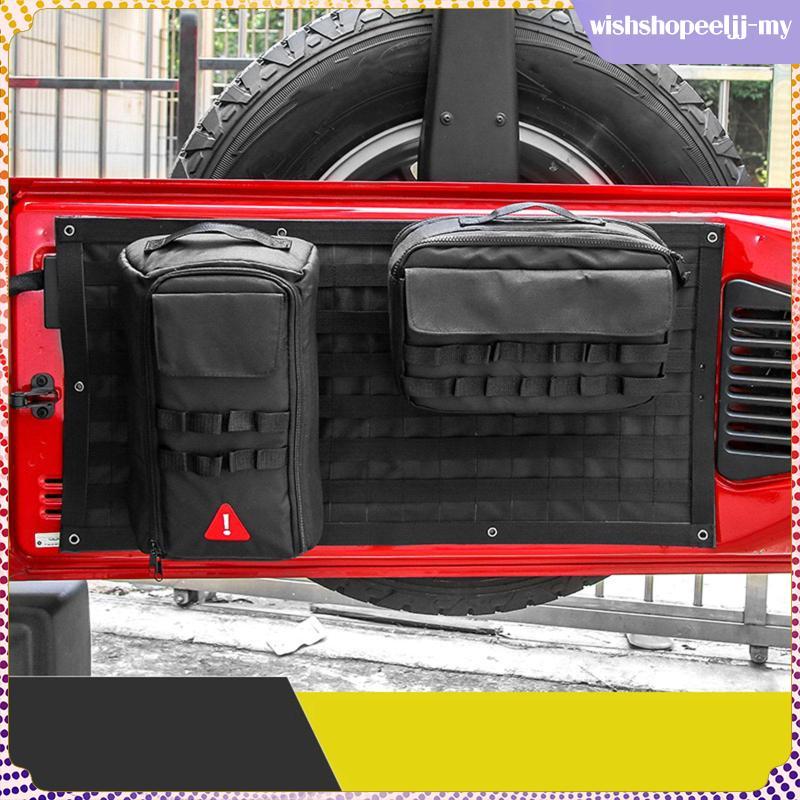 [WishshopeeljjMY] Car Trunk Storage Organizer Heavy Duty Oxford ผ้า Tailgate กระเป๋าเครื่องมือสําหรั